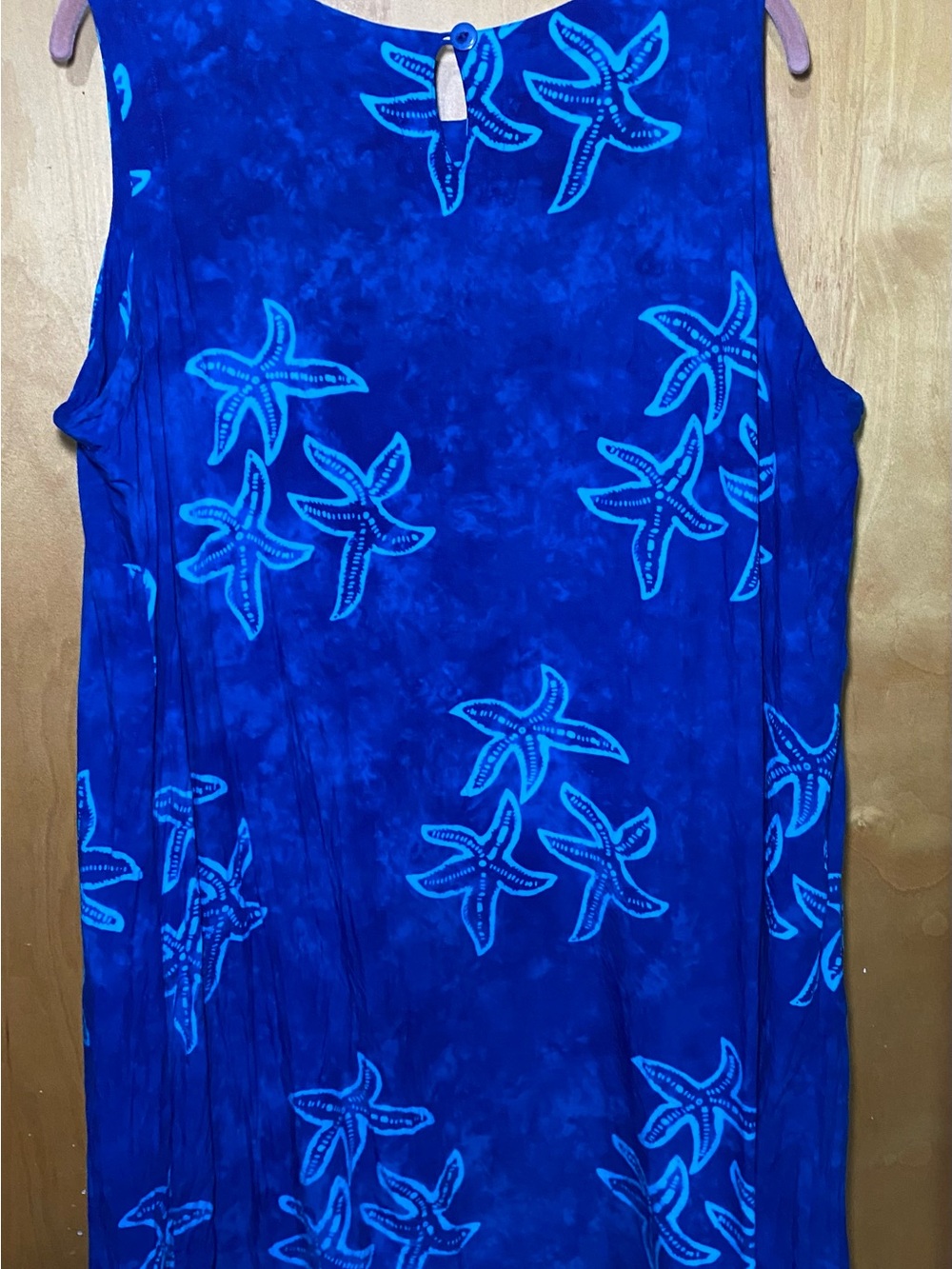 Travel Smith Sleeveless Blue Starfish Print Women’s Tank Top